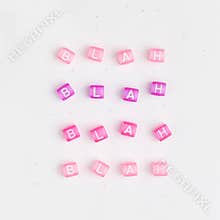 Pink CHILL OUT beads word typography