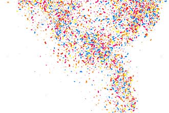 Colorful explosion of confetti.  Colored grainy texture vector