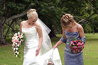 Bride and Bridesmaid
