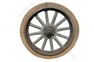 Old wagon wheel