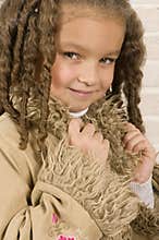 Adorable african little girl
