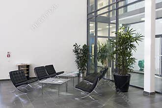 Lobby of a modern building