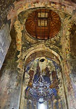 Ceiling of Akhtala church in Lori Province, Armenia
