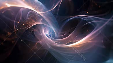 A web of delicate lines expand and contract in a seemingly infinite loop representing the potential neverending