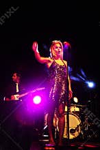 Female Singer on Stage