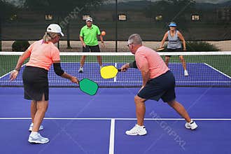 Pickleball Action - Mixed Doubles 2