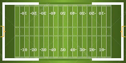 Textured Grass American Football Field