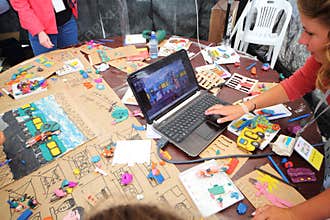 Master-class of plasticine animation