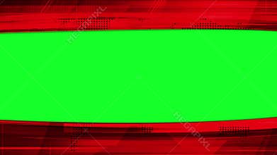 Breaking News broadcasting concept modern background in red color and green screen