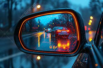 Side keeping assist system switch detail in electric car with blind zone monitoring sensor