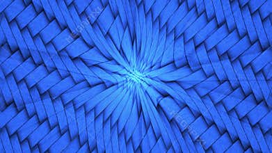 Blue Warped Weave Scroll 4K Loop