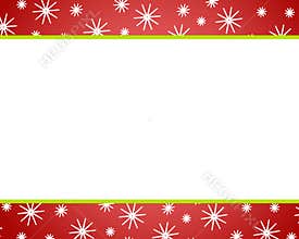 Red Christmas Snow Borders