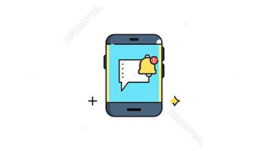 Smartphone screen showing notification bell