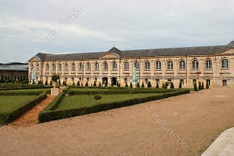 hall at the prémontrés abbey in pont-à-mousson - france