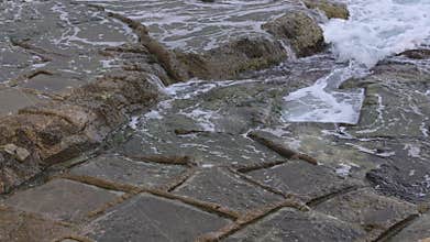 Salinas. Salt Pans or salters in Marsaskala, Malta