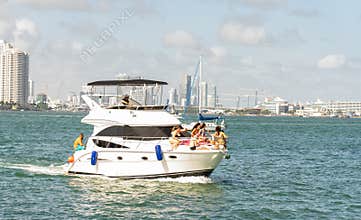 Key Biscayne is a Florida town on a barrier island across the Rickenbacker Causeway from Miami