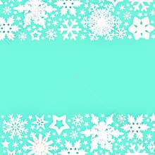 Christmas Snowflake White Star Decoration Enchanting Background