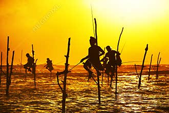 Stilt fishing