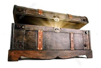 Treasure chest reveals a luminous secret