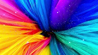 3D Rendering Color Burst animation