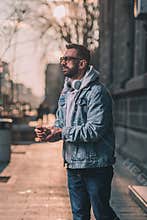 man in hoodie on a street code