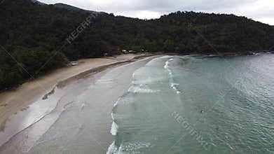 Philippine Paradise: Aerial Drone Views of Stunning Sunsets, Sunrises, and Tropical Beaches with Palm Trees