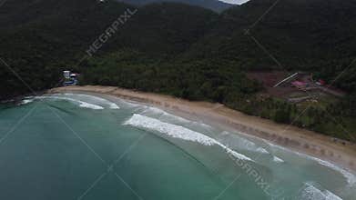 Philippine Paradise: Aerial Drone Views of Stunning Sunsets, Sunrises, and Tropical Beaches with Palm Trees
