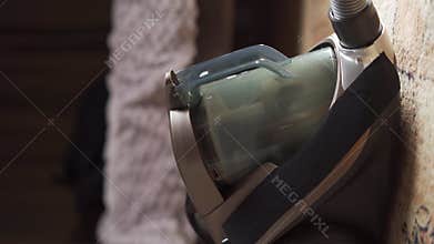 Process cleanse the carpet with a bagless vacuum cleaner. Cleaning the floor. Lightweight portable vacuum