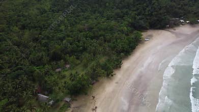 Philippine Paradise: Aerial Drone Views of Stunning Sunsets, Sunrises, and Tropical Beaches with Palm Trees