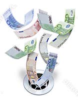 Euro Euros Money Down Drain Debt Crisis
