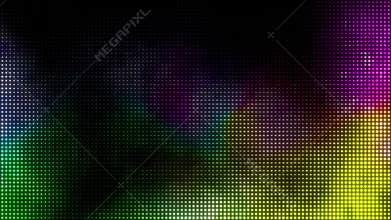 Concert Element background. Dotted Multicolored motion gradient lights on a led panel. 4k