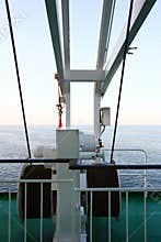 Steel cable on cruise