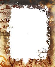 Grunge nature frame
