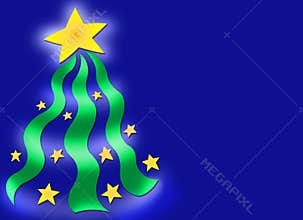 Christmas Star Tree Background