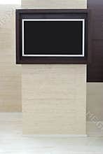 Flat screen TV on wall