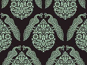 Birds On Tree Seamless Pattern