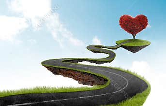 The road to Heart tree