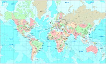 Political World map