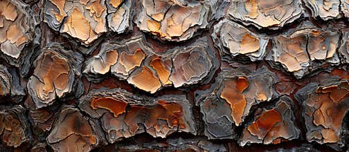 Cross-Section of Pine Tree Bark