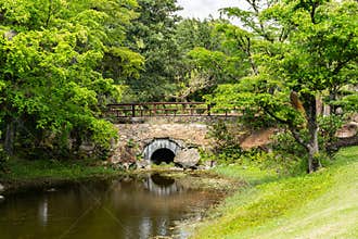 The Morikami Museum and Japanese Gardens located west of Delray Beach in Palm Beach County, Florida