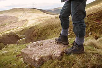 Walking in mountains