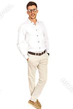 Casual young executive man