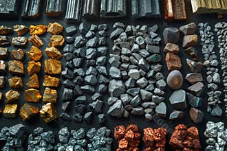 A detailed illustration of various rare earth metals, showcasing their significance in manufacturing smartphones