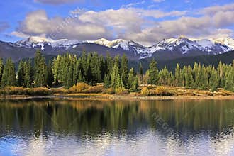 Molas lake and Needle mountains, Weminuche wilderness, Colorado