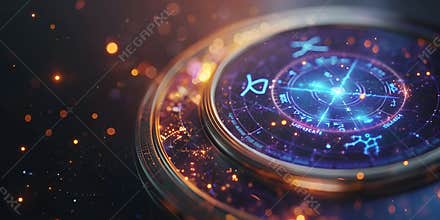 Astrologic Zodiac Wheel sign symbolical