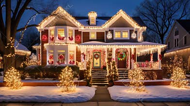array christmas lights house
