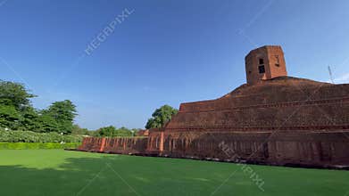 Chaukhandi Stupa sarnath. Buddhist monument. Buddhist monument sarnath varanasi. Buddhist pilgrimage sites. Chaukhandi Stupa