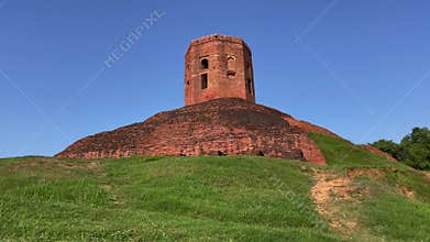 Chaukhandi Stupa sarnath. Buddhist monument. Buddhist monument sarnath varanasi. Buddhist pilgrimage sites. Chaukhandi Stupa