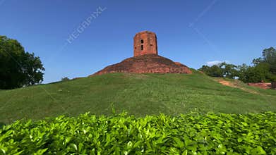 Chaukhandi Stupa sarnath. Buddhist monument. Buddhist monument sarnath varanasi. Buddhist pilgrimage sites. Chaukhandi Stupa