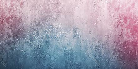 Grungy textured gradient from dusty pink to icy blue with a distressed overlay.